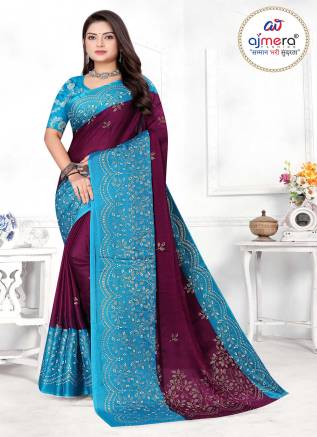 Wholesale Printed Silk Sarees – Trendy Designs & Competitive Prices 2024 | Ajmera Fashion Manufacturers, Suppliers, Exporters in United States